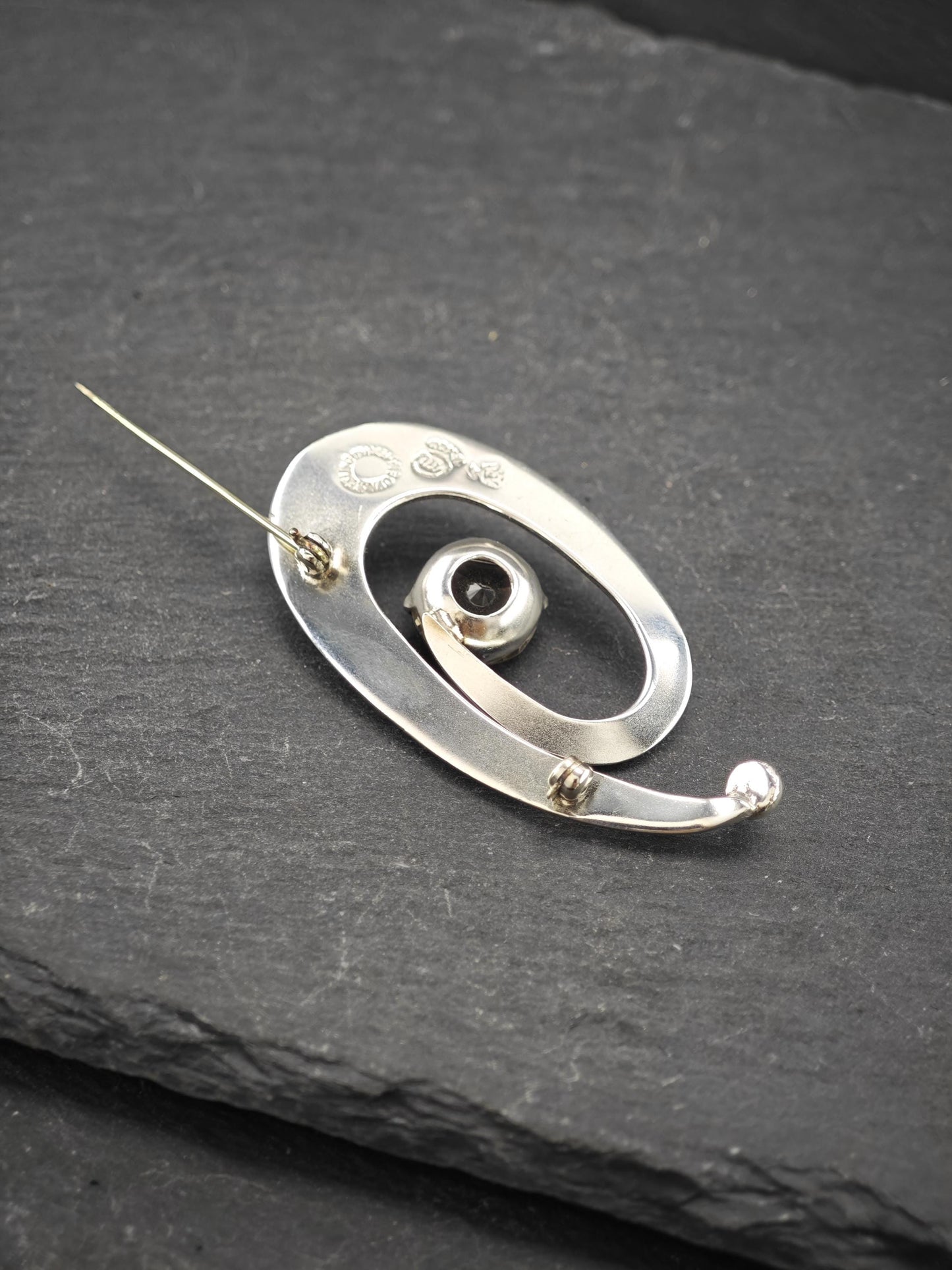 Vintage Taxco, Modernist Sterling Silver Brooch