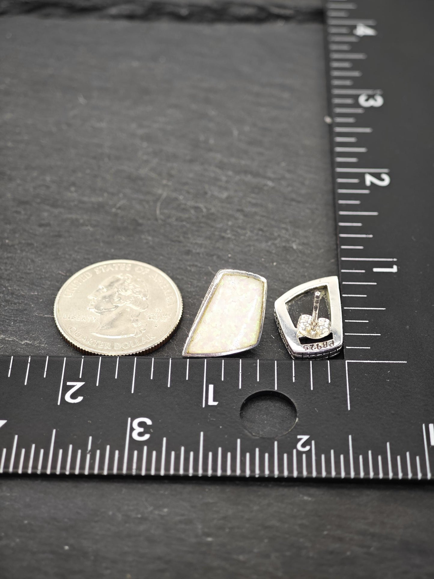 Choice of Vintage Sterling Silver Stud Earrings