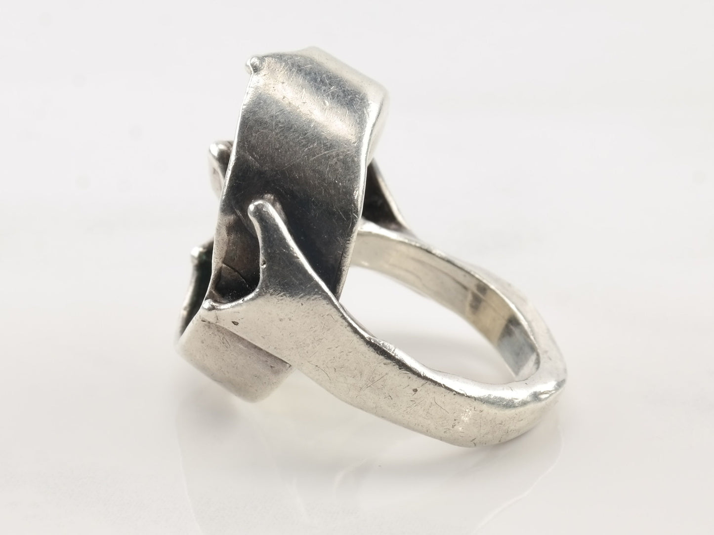 Vintage Sterling Silver Ring Turquoise Size 4 1/2