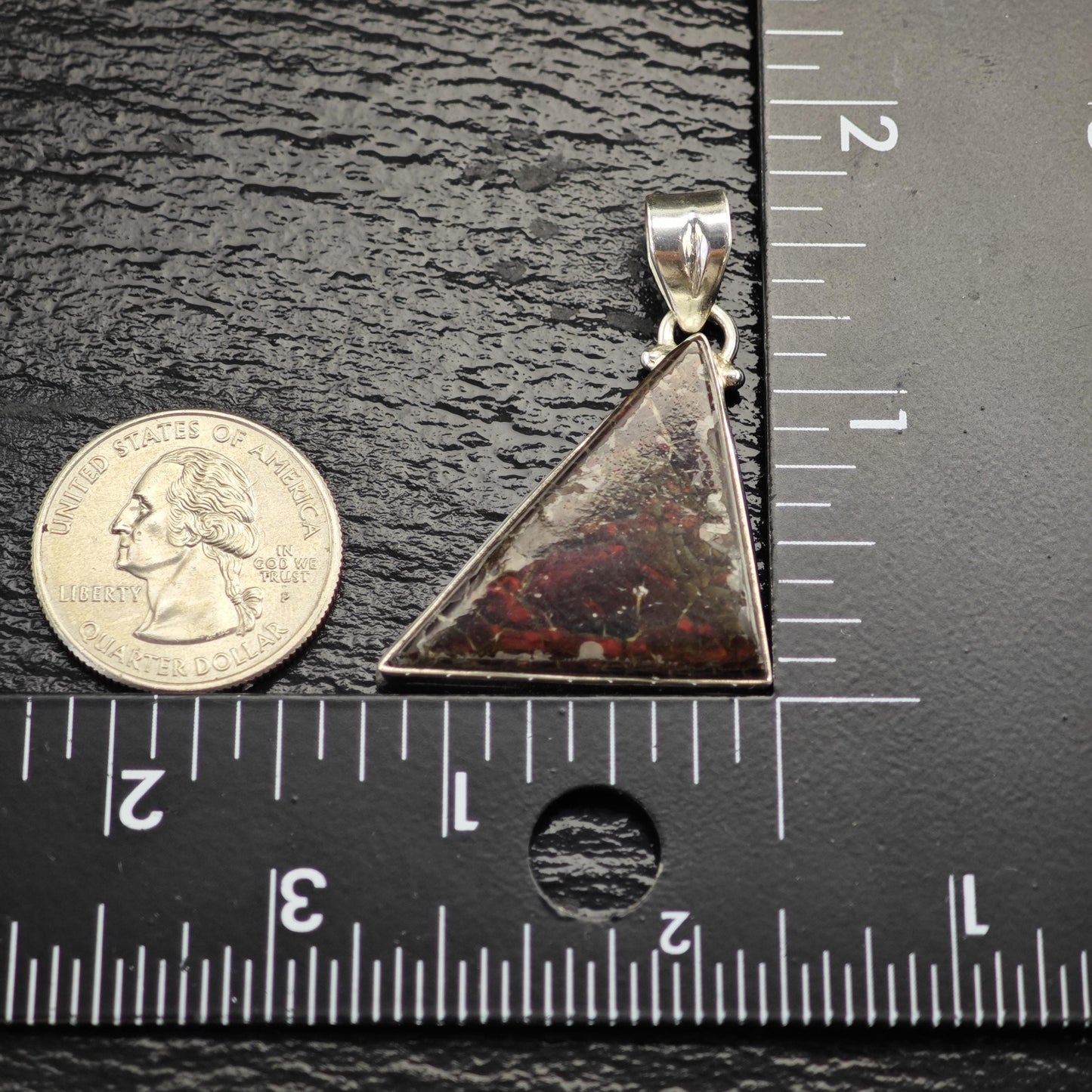 Ammolite Pendant Sterling Silver P3036