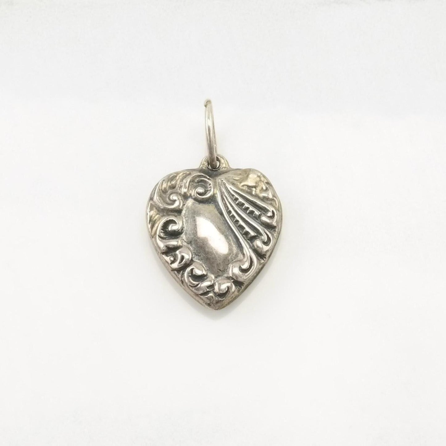 Choice of Vintage Heart Pendant Enamel or WWII Sweetheart Sterling Silver