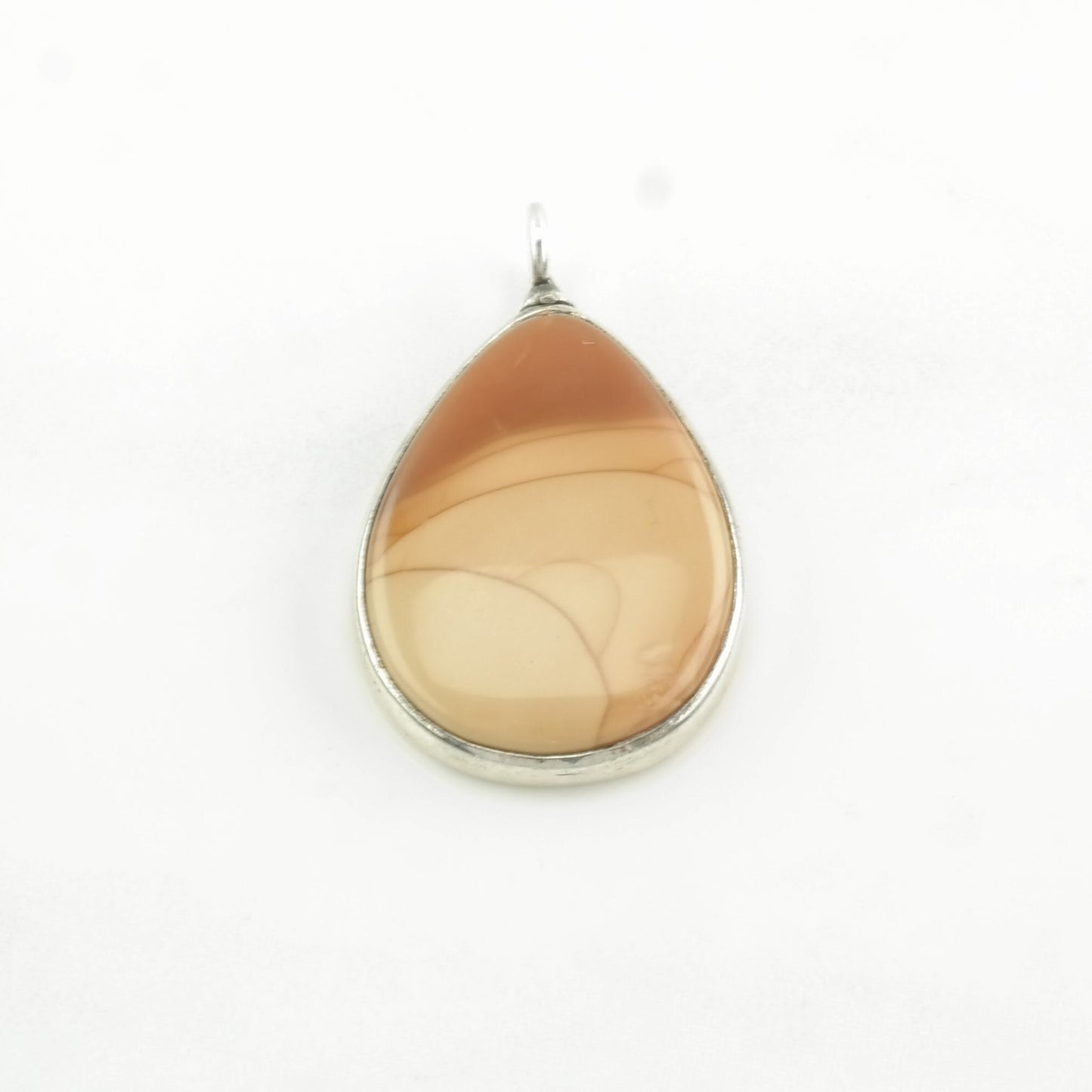Vintage Landscape Jasper Sterling Silver Pendant