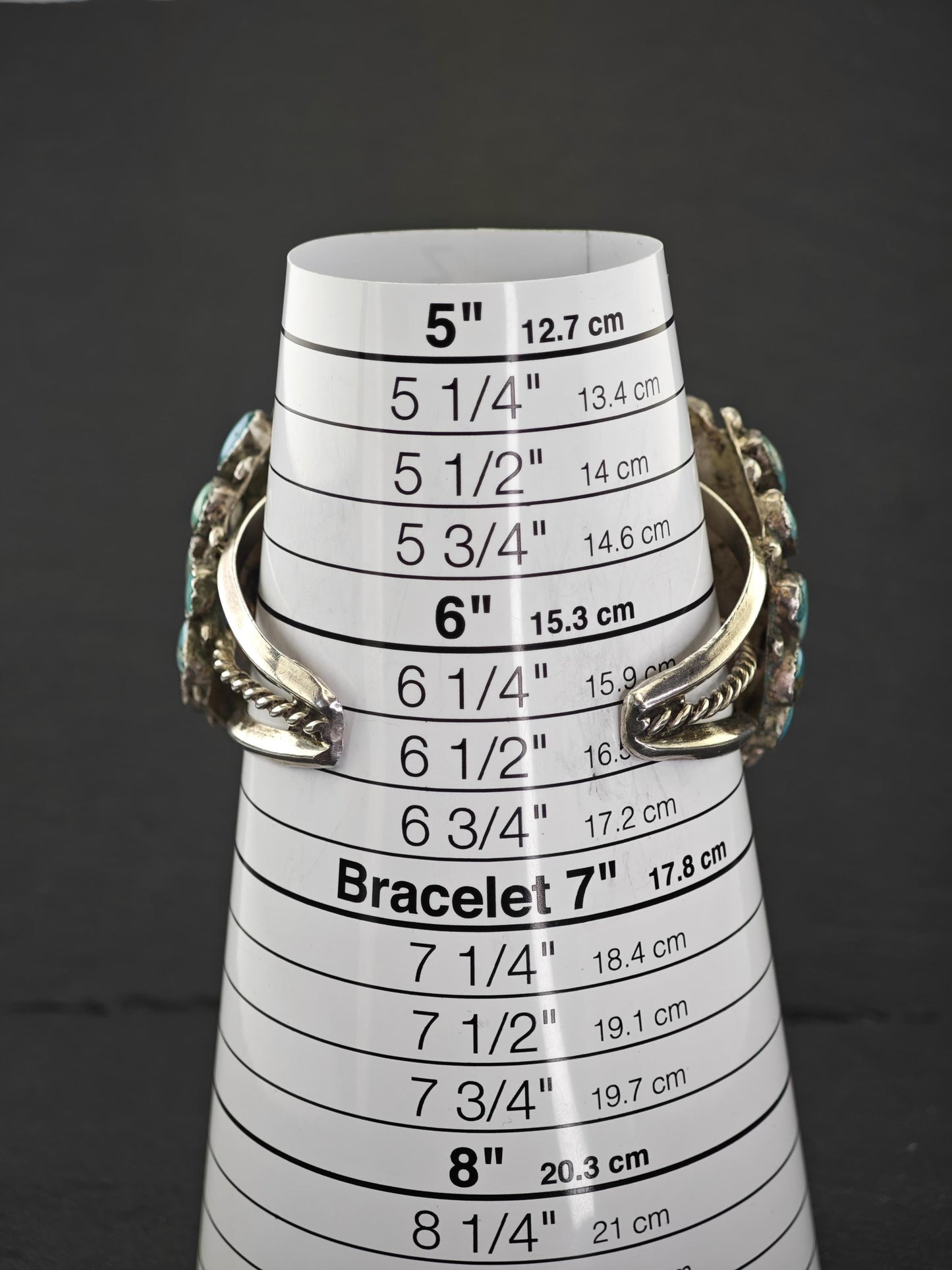 Vintage Old Pawn, Native American Sterling Silver Cuff Bracelet