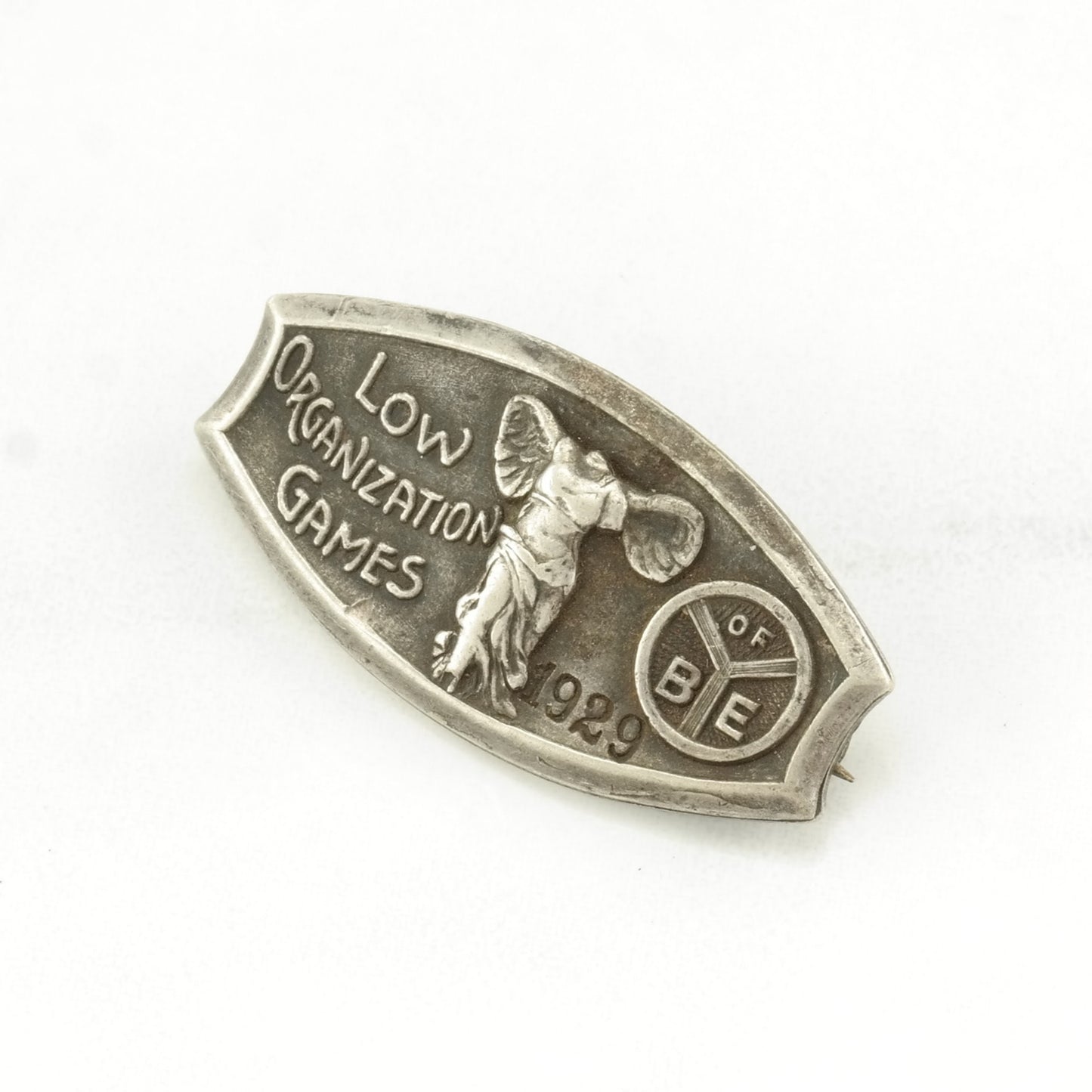 Antique Sterling Silver Brooch 1929 Low Organization Games