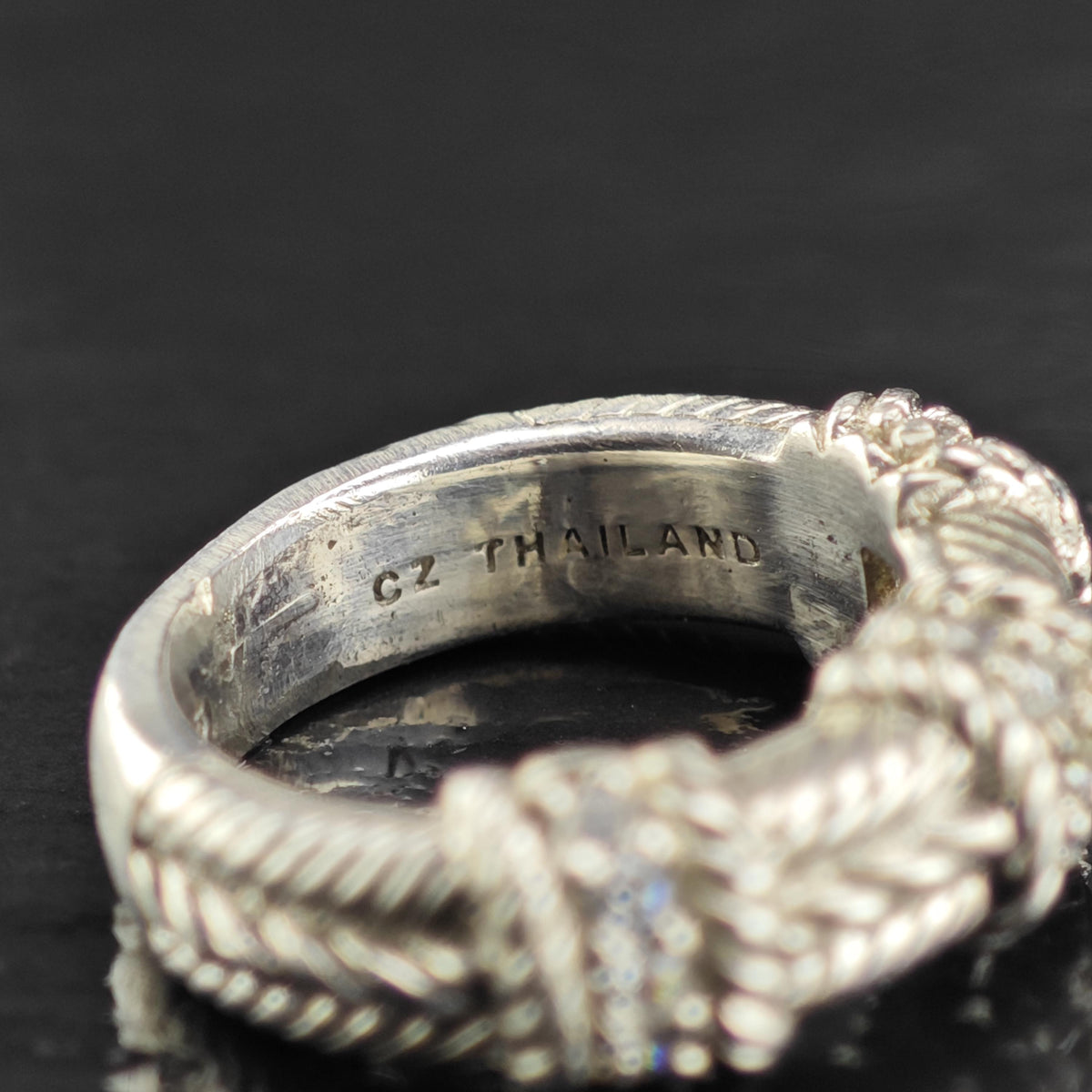 Choice of Judith Ripka CZ Band Sterling Silver Sz 5 & 6 R6829