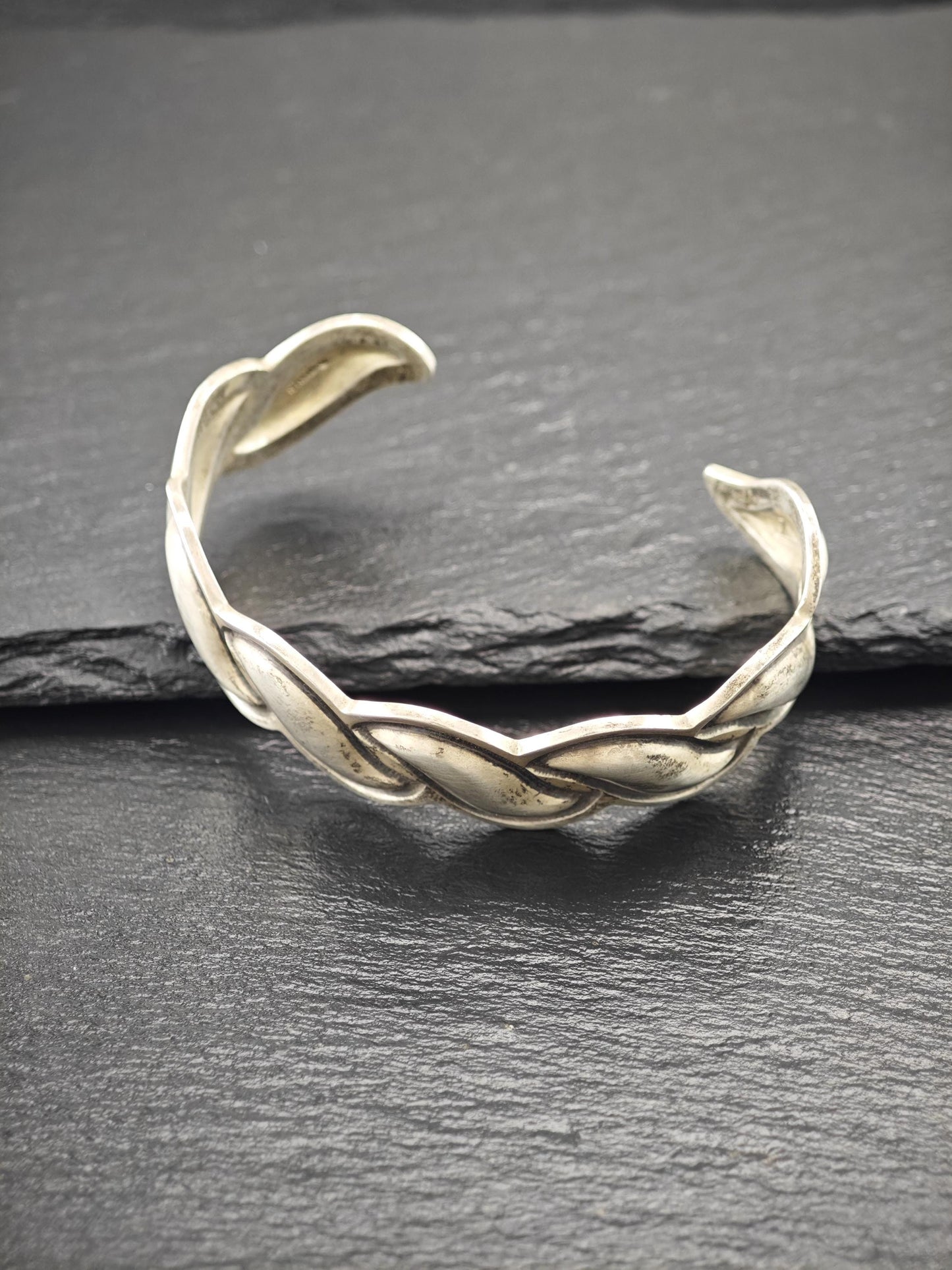 Vintage Native American Cuff Bracelet Sterling Silver