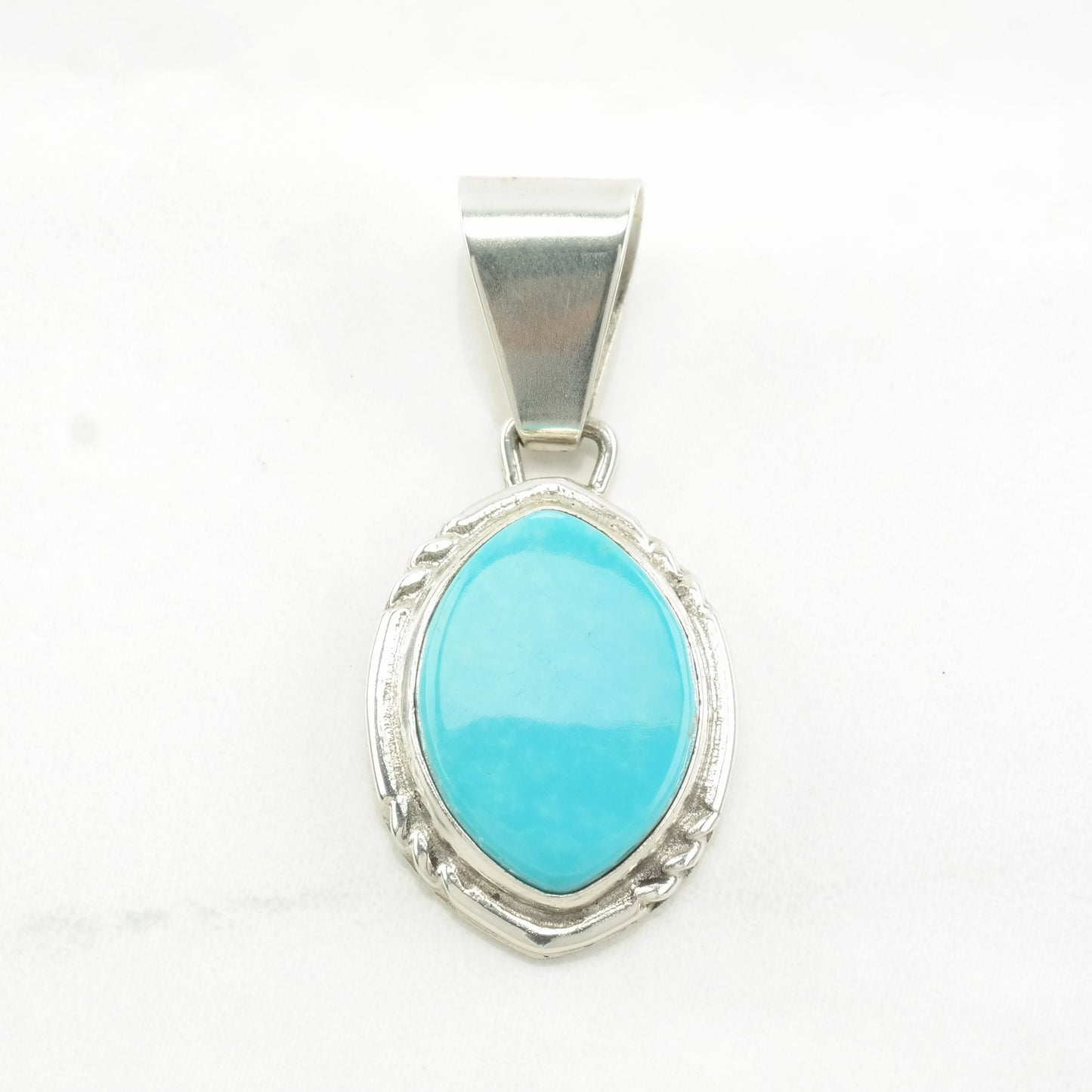 Vintage DTR Turquoise Sterling Silver Pendant