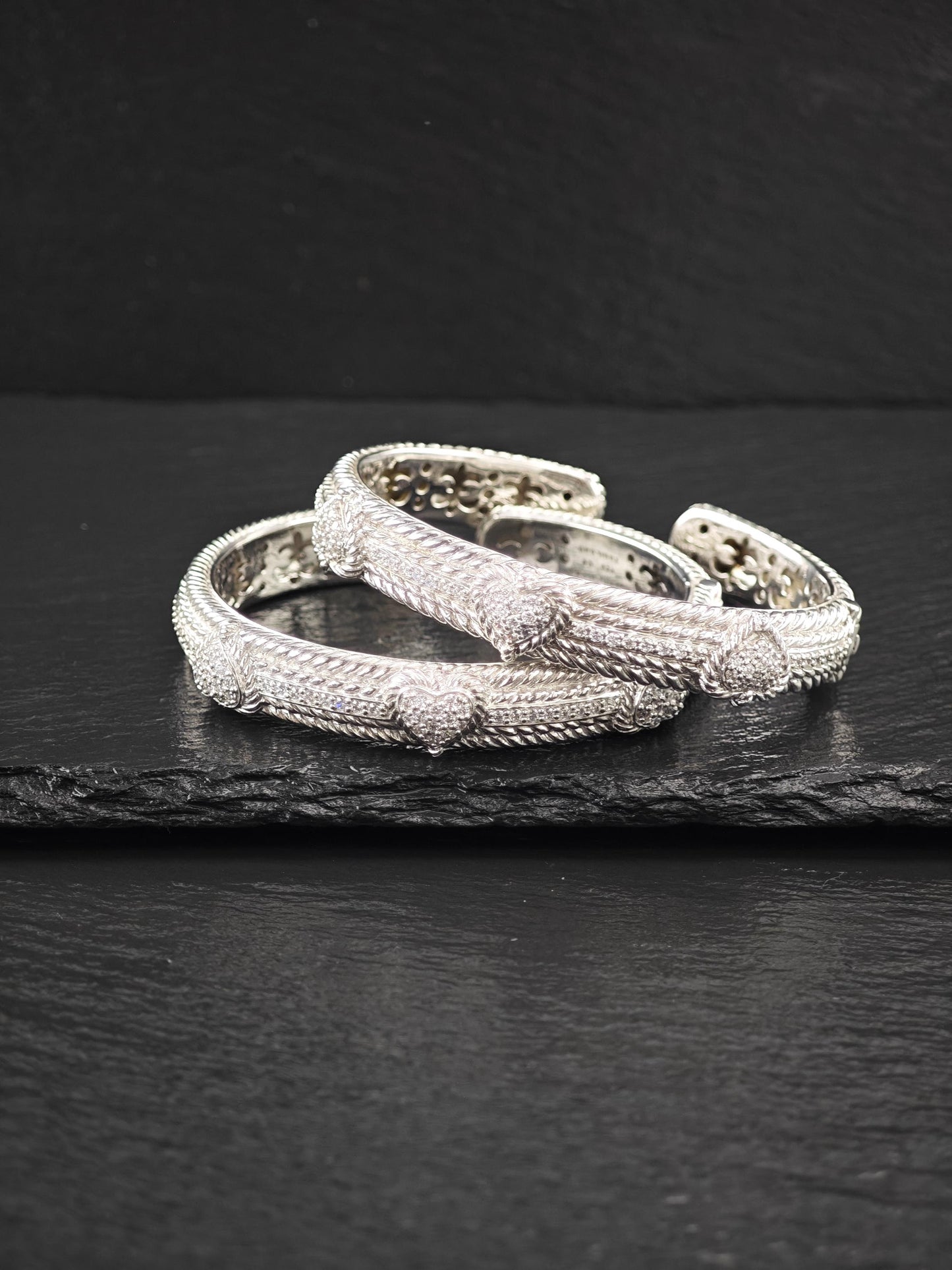 Vintage Judith Ripka, DQCZ Bracelet Sterling Silver