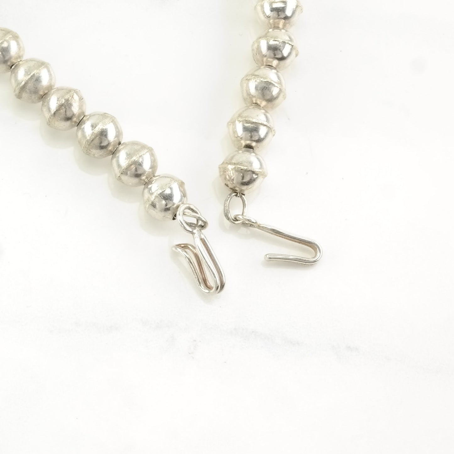 Vintage Squash Blossom Sterling Silver Blue Turquoise Mountain Peak Necklace