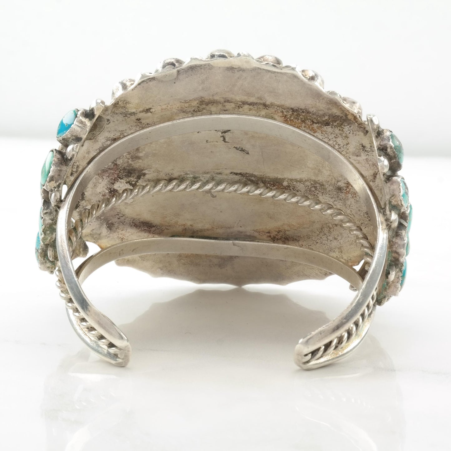 Vintage Old Pawn, Native American Sterling Silver Cuff Bracelet