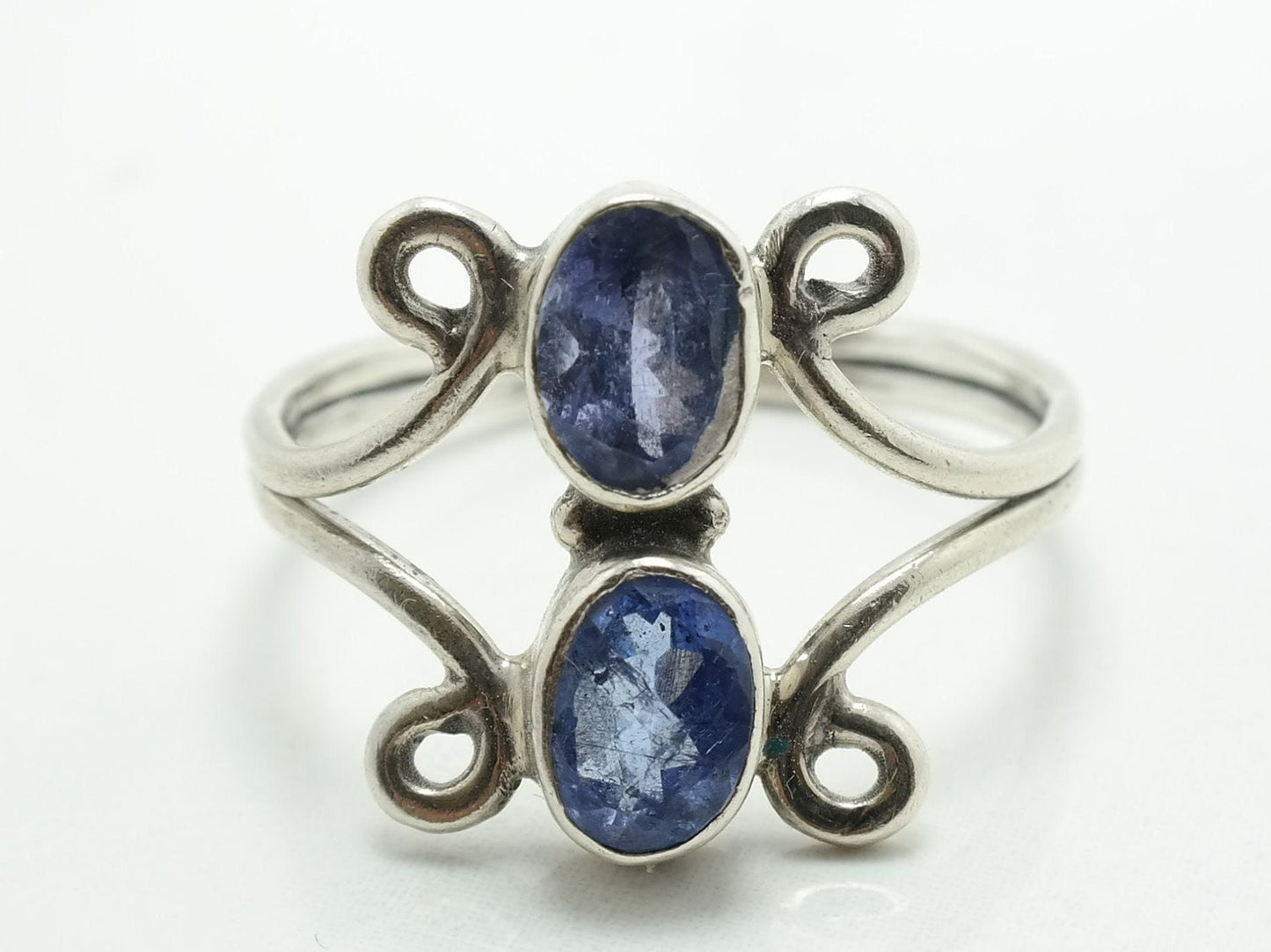 Vintage Sterling Silver Ring Purple Lolite Size 10