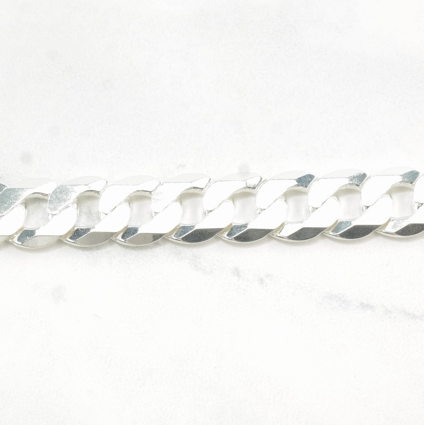 10mm Cuban Chain Sterling Silver Curb Necklace 20 24 Inch
