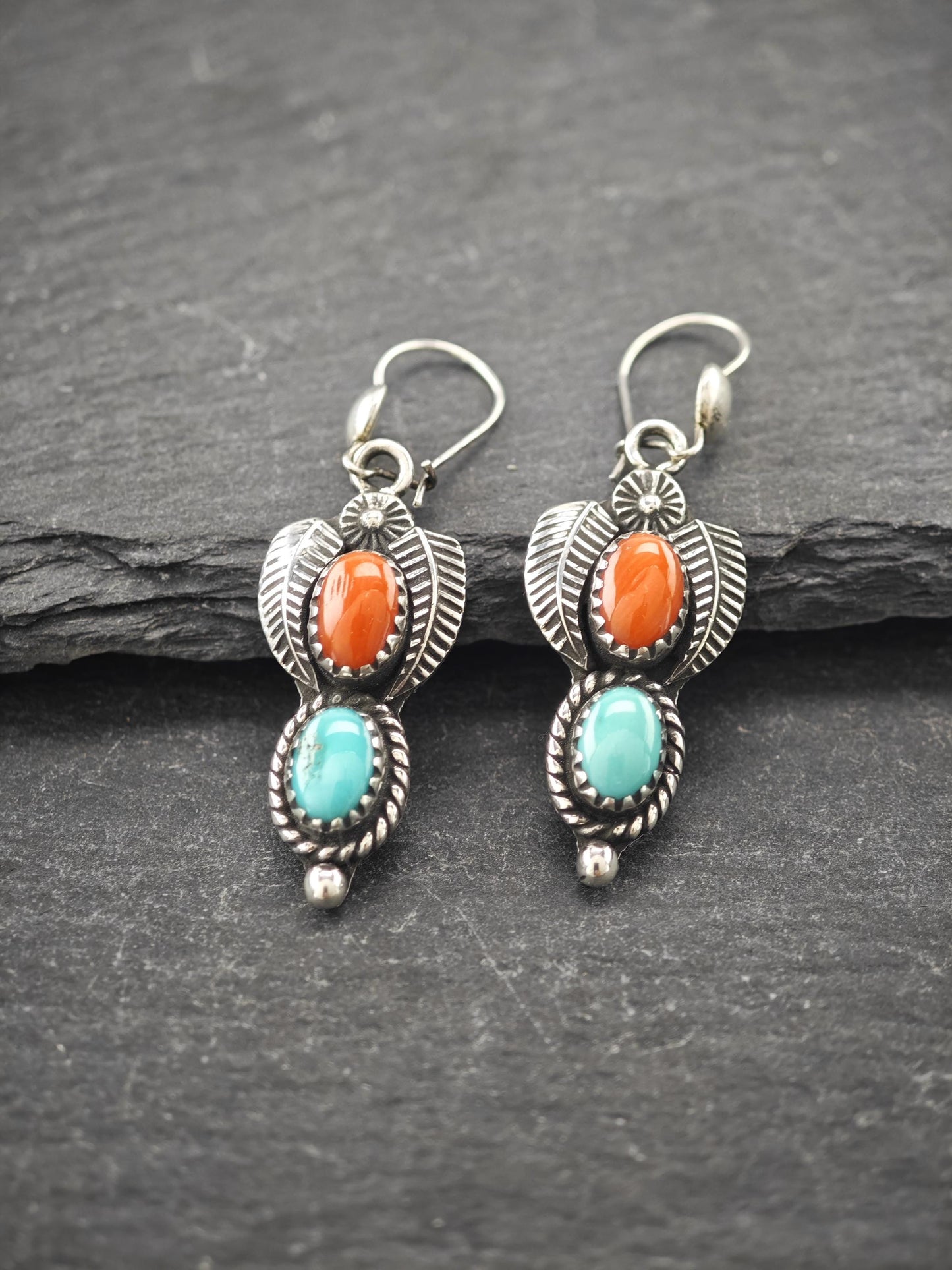 Choice of Native American, Kidney Wire/Stud Earrings Sterling Silver