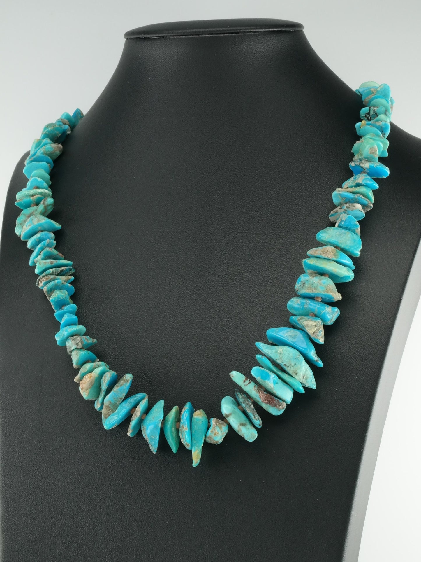 Turquoise Necklace | Graduated Turquoise Heishi | Southwestern Jewelry | 1970s