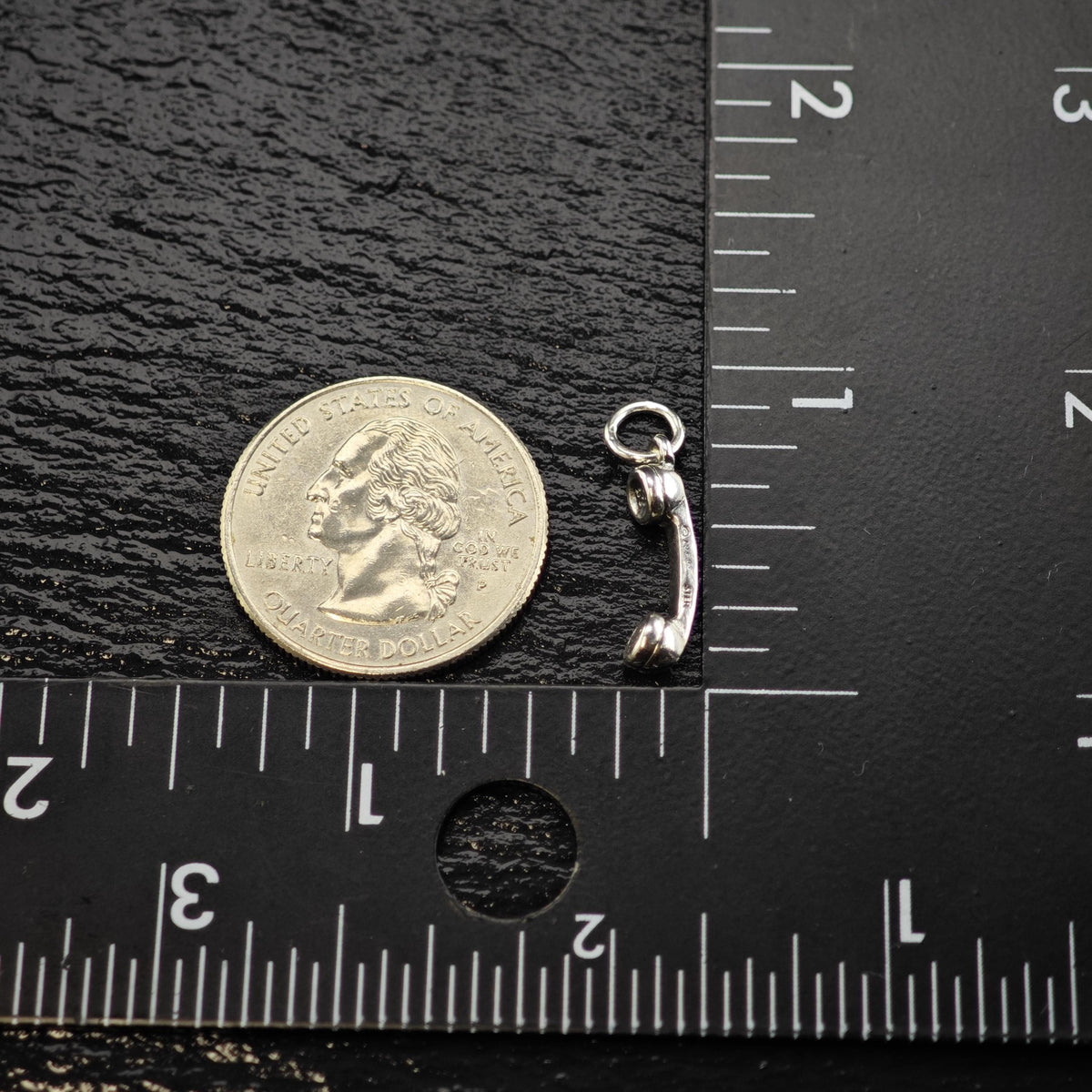Vintage James Avery Sterling Silver Telephone Charm P3186