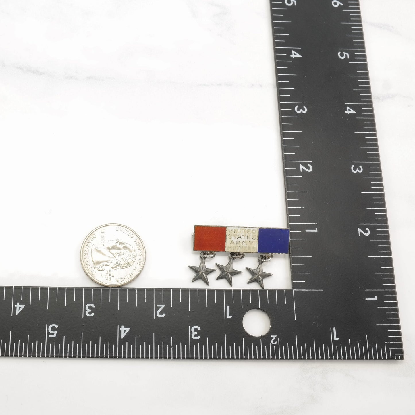 Sweetheart Sterling Silver Brooch Star US Army Mothers B1638