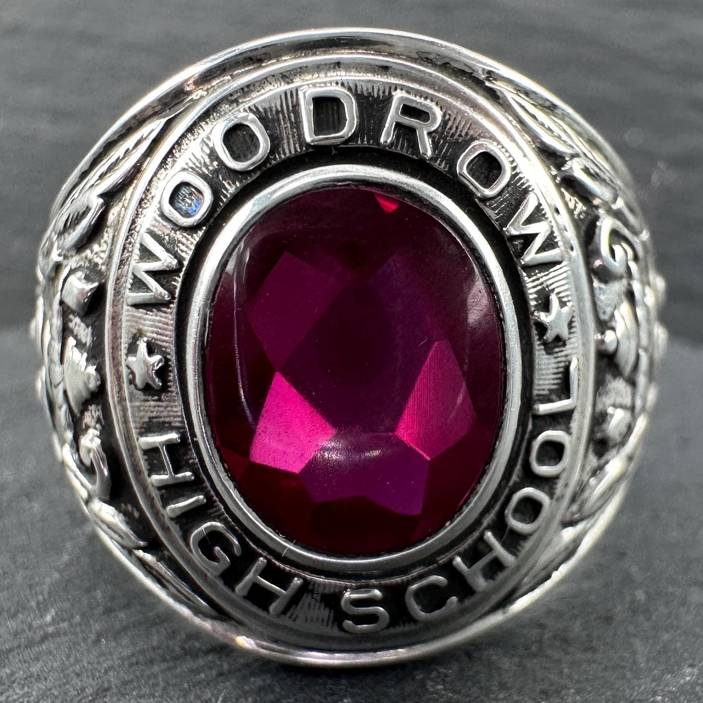1960 Woodrow Highschool Sterling Silver Ring Size 9 1/4
