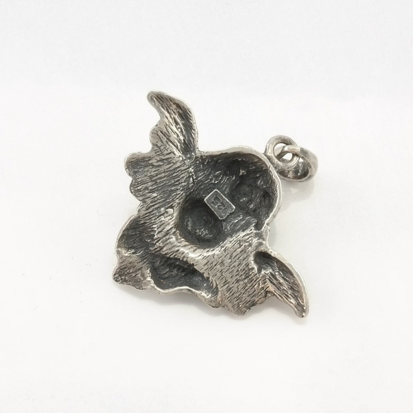 Vintage Cupid Bust Sterling Silver Pendant