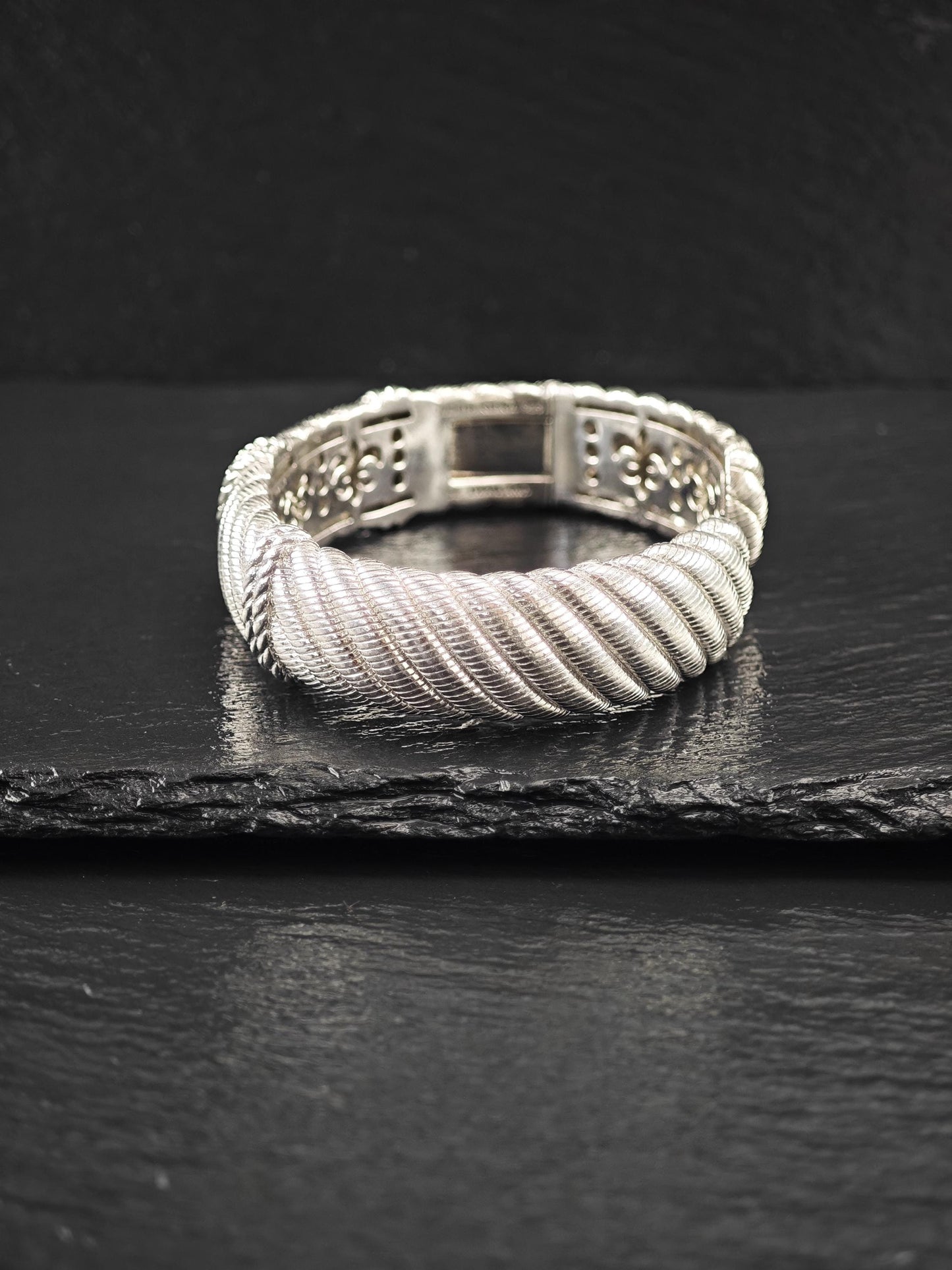 Vintage Judith Ripka, DQCZ Bracelet Sterling Silver