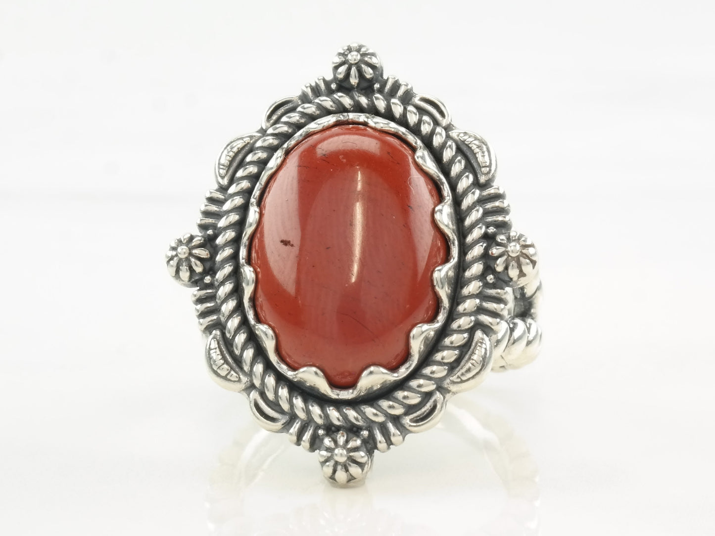 Vintage American West Ring Jasper Sterling Silver Size 9