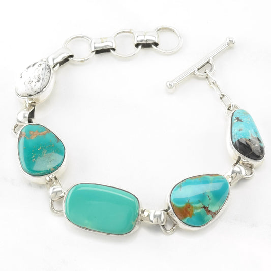 Southwest Turquoise Sterling Silver Bracelet