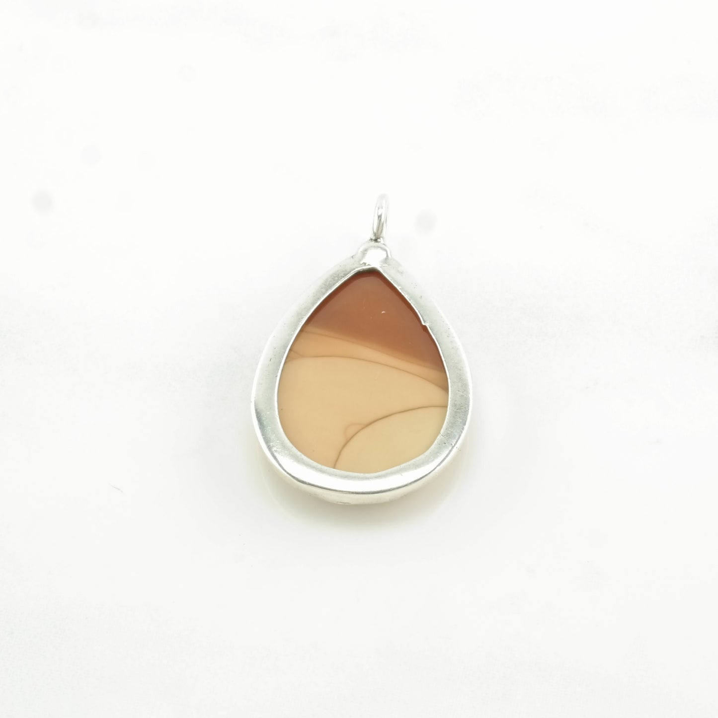 Vintage Landscape Jasper Sterling Silver Pendant
