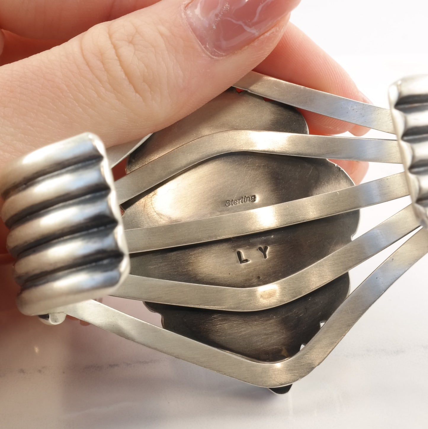 Royston Turquoise Sterling Silver Cuff Bracelet Native American