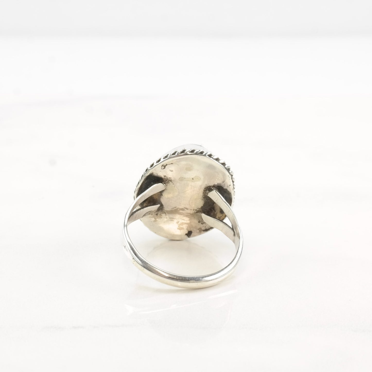 Vintage Native American Silver Ring Turquoise Sterling Size 9 1/2
