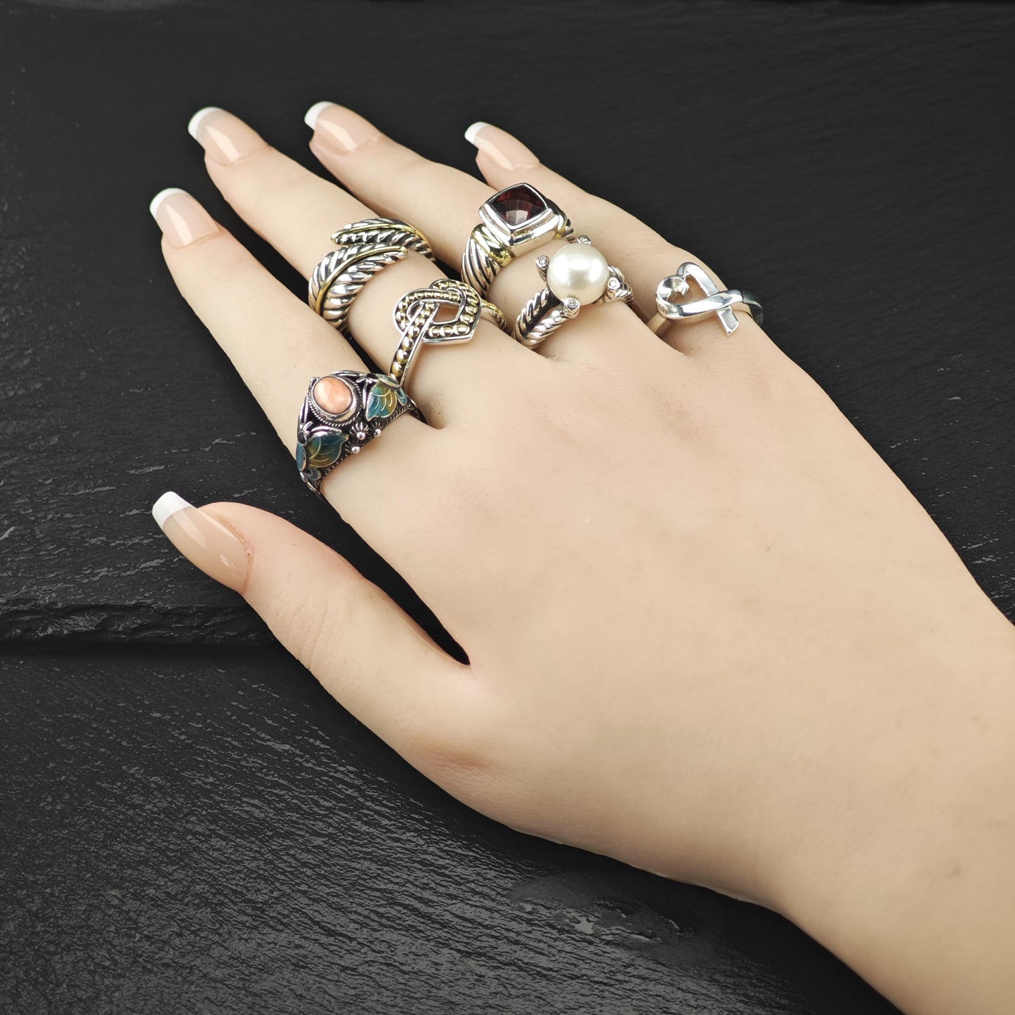 Lagos 18K Gold Accent Heart Ring Sterling Silver