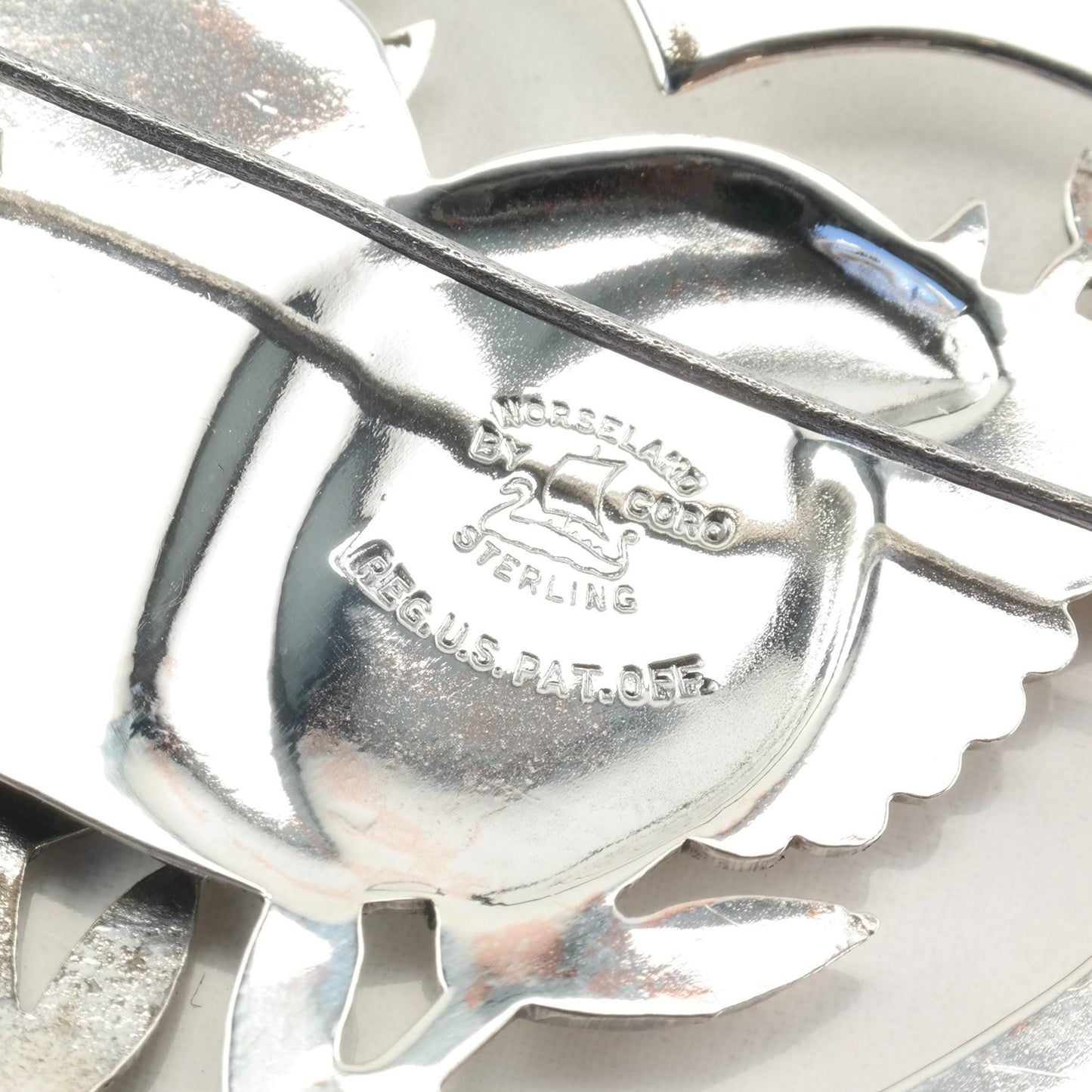 Bird Heart Brooch Sterling Silver Norseland by Coro B1593
