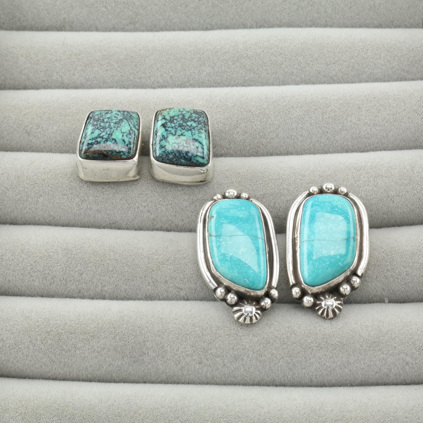 Choice of Vintage Native American Sterling Silver Stud Earrings