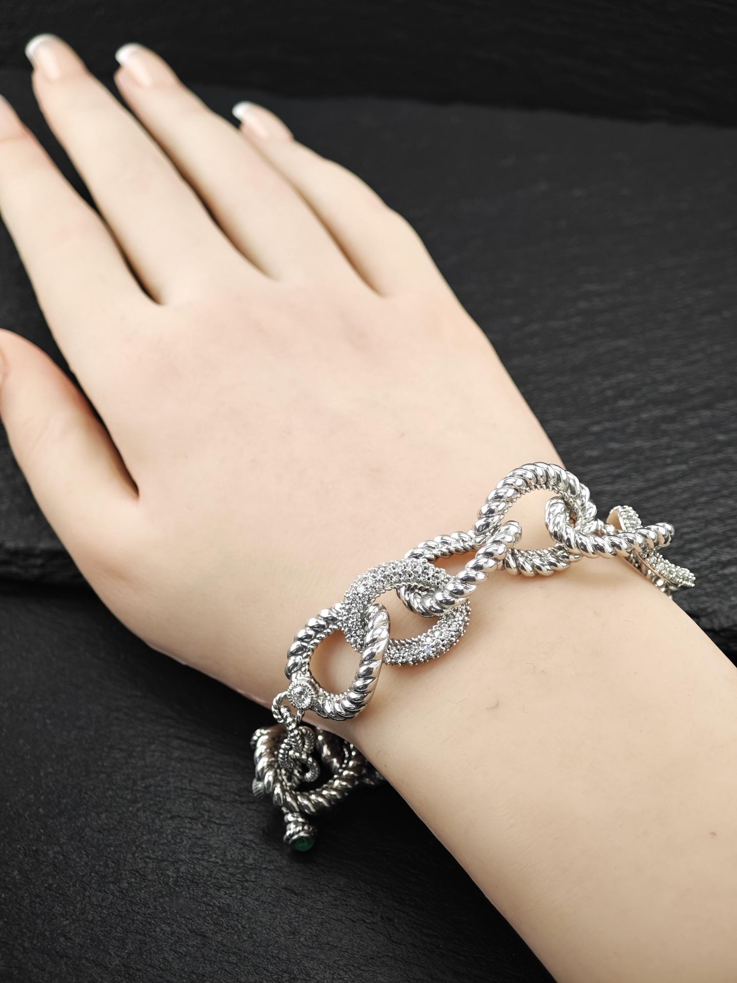 Vintage Judith Ripka Bracelet Sterling Silver