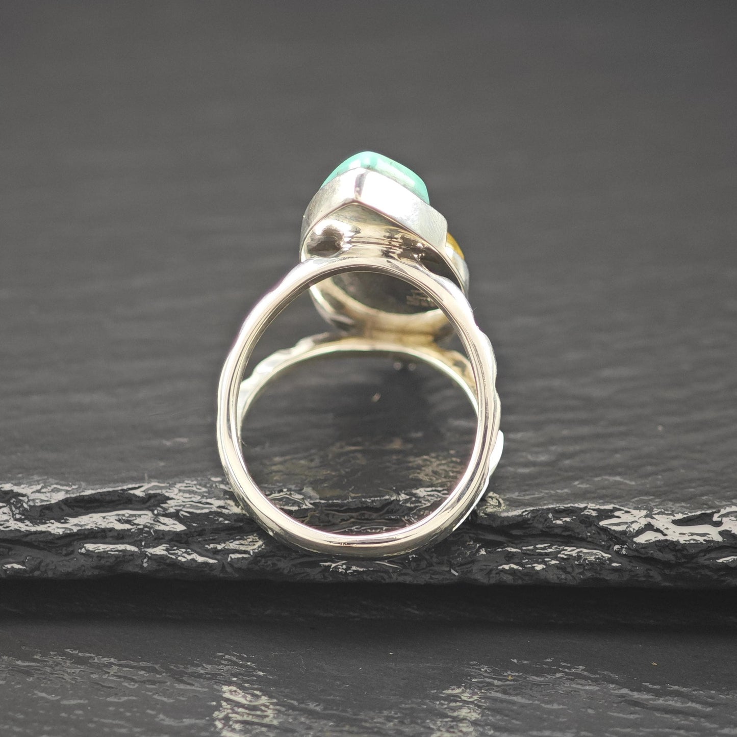 DTR Jay King Turquoise, Citrine Ring Sterling Silver