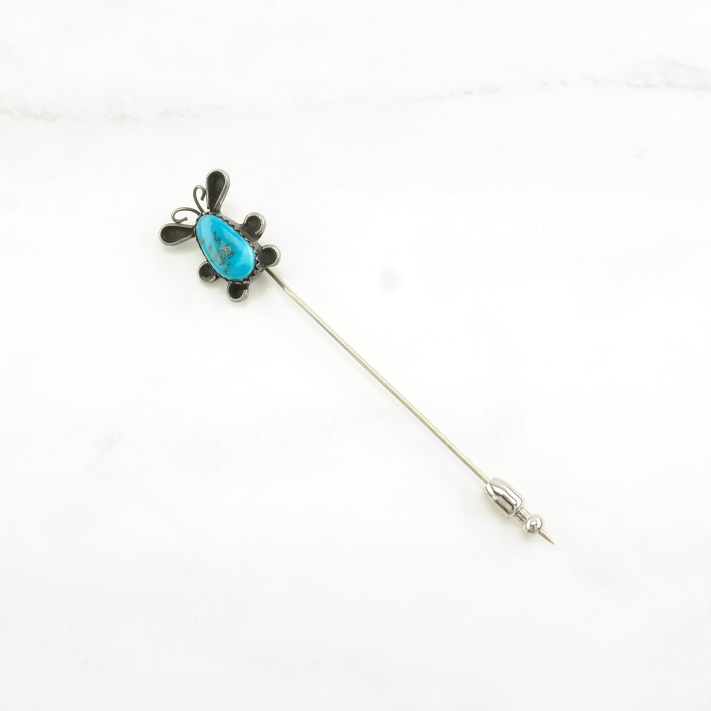 Choice: Native American Sterling Silver Brooch Floral Blue, Red Turquoise, Coral