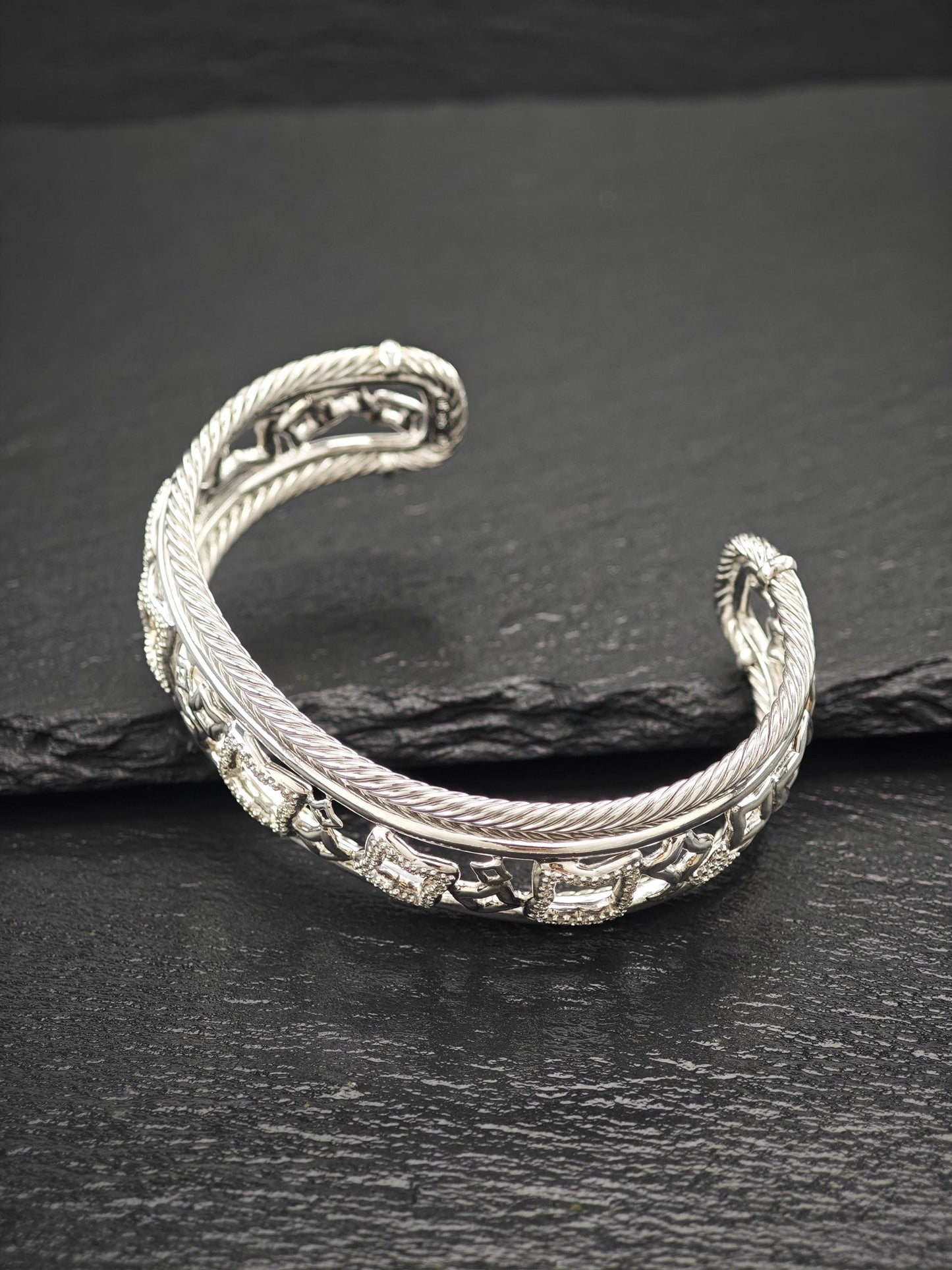 David Yurman Cuff Bracelet Sterling Silver