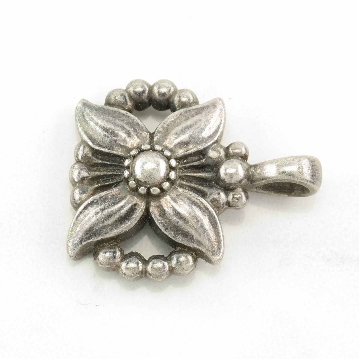 Georg Jensen Flower 1998 Sterling Silver Pendant P2308