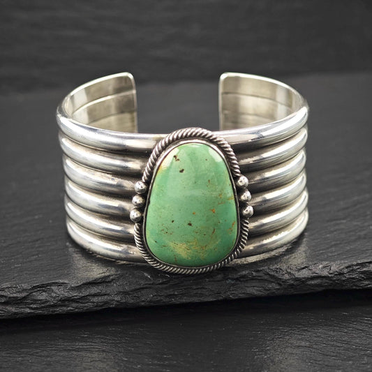 Native American, Mike Bird-Romero, Cuff Bracelet Sterling Silver