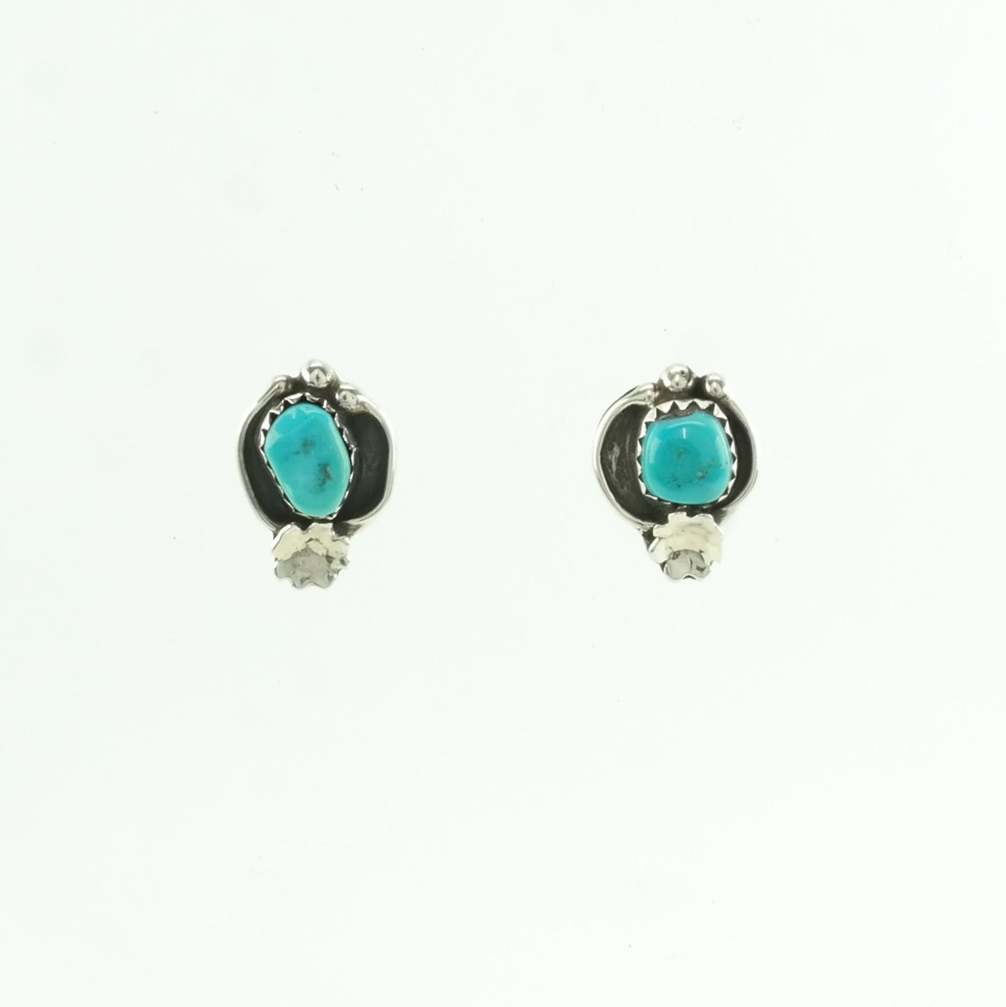 Choice of Vintage Sterling Silver Stud/Dangle Earrings Blue Turquoise Stamped