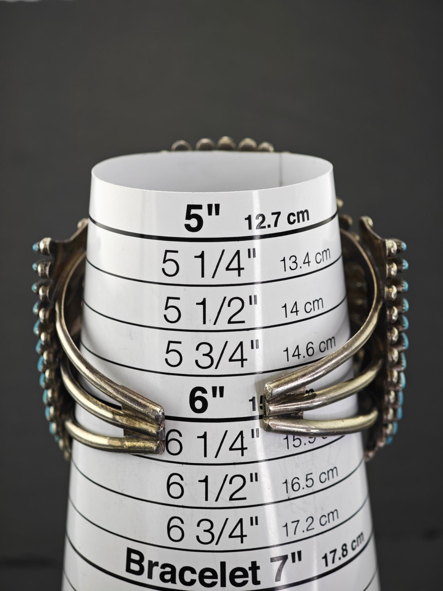 Vintage Native American Sterling Silver Cuff Bracelet