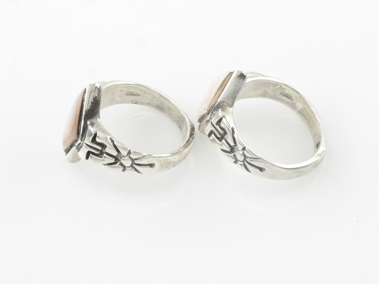 MOP Sterling Silver Pink Rings Size 7 Variety TRB014