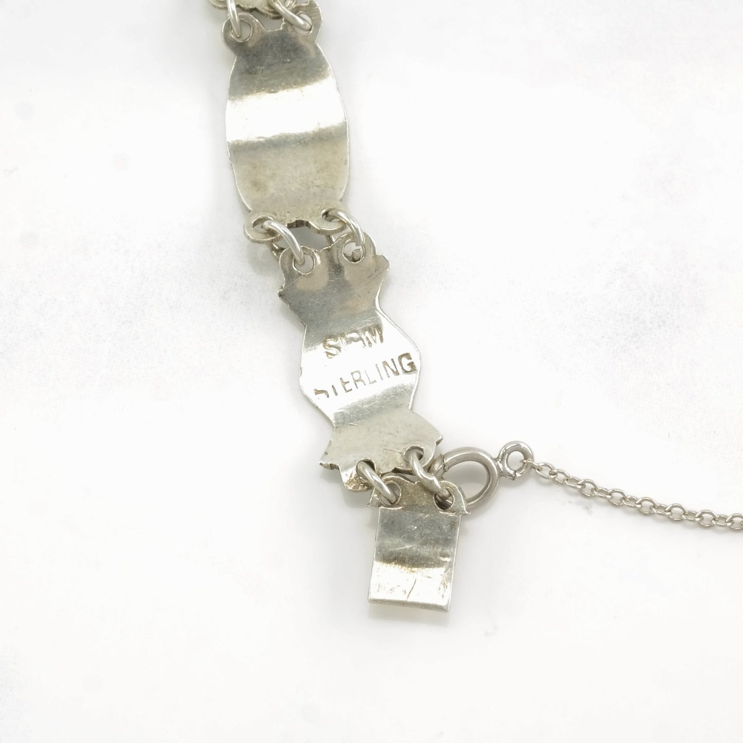 Siam Sterling Silver Link Bracelet Enamel, Nielo BR2408