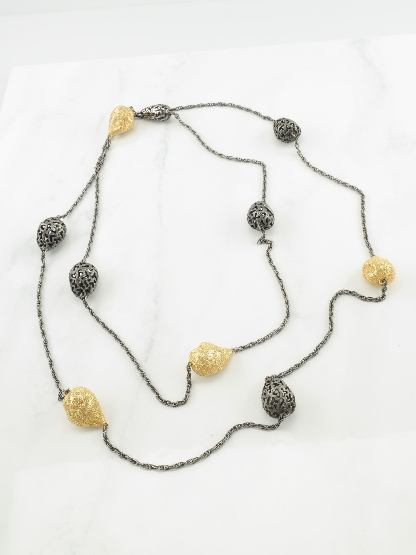 Retired Alex Soldier Necklace Sterling Silver Gold Plated