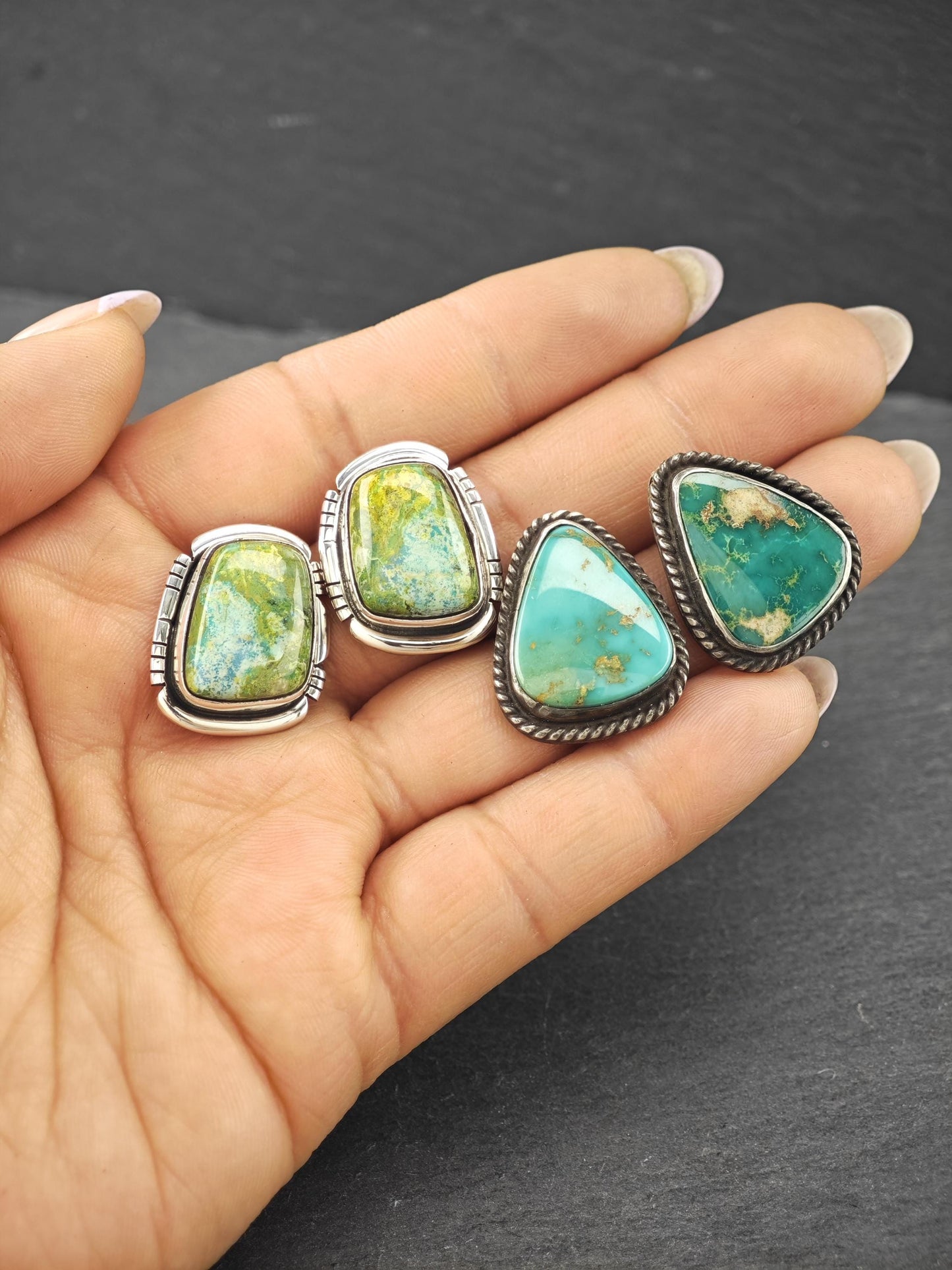 Choice of Native American Stud Earrings Sterling Silver