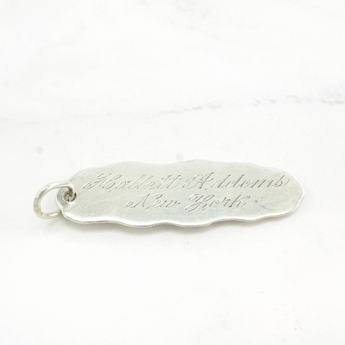 Important Antique Silver Prominent New Yorker Token Art Nouveau Kerr Sterling Pendant