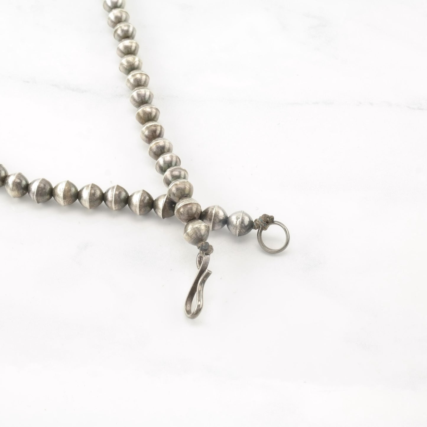 Vintage Native American Turquoise, Mercury Dimes Sterling Silver Squash Blossom Necklace