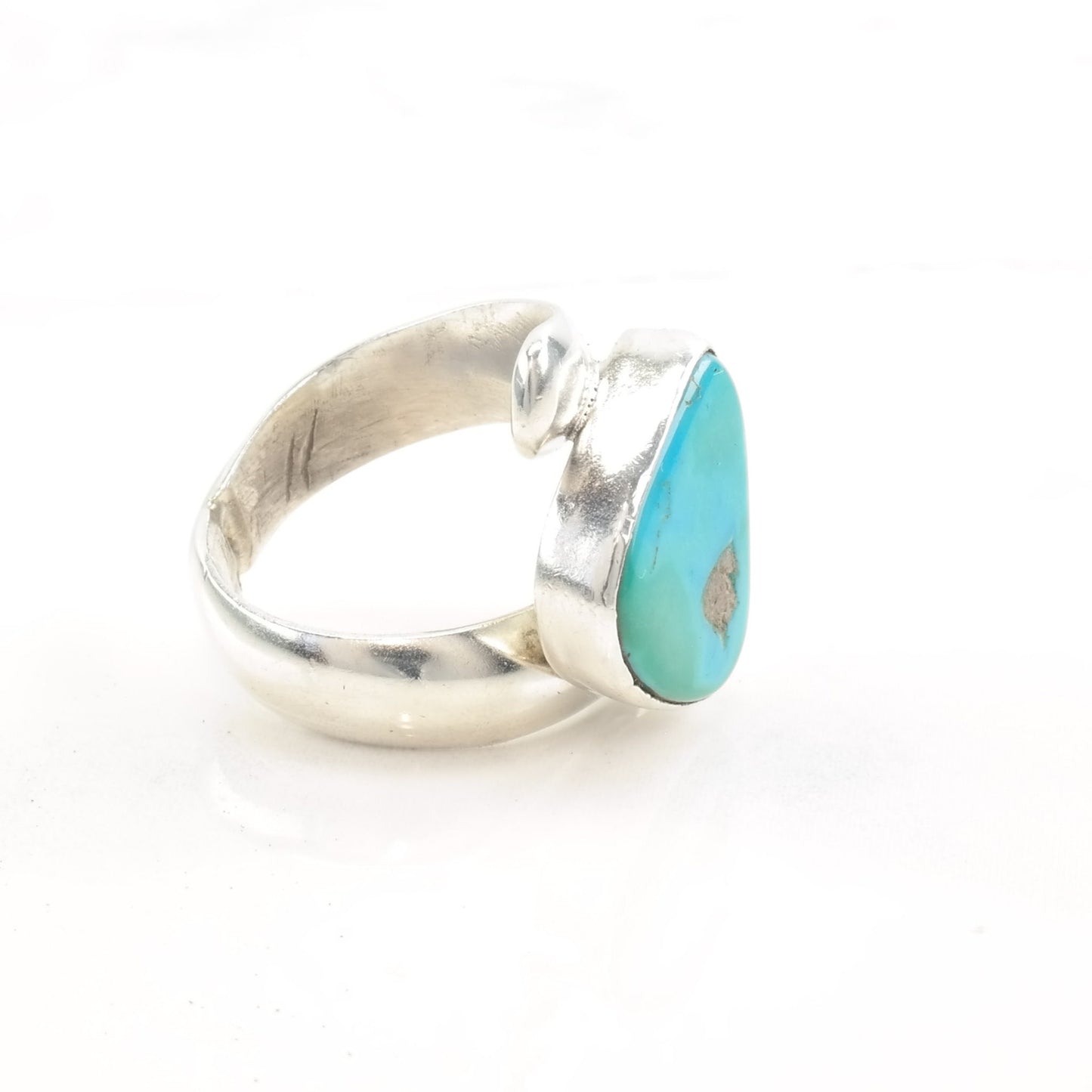 Vintage Southwest Silver Ring Turquoise Size 5