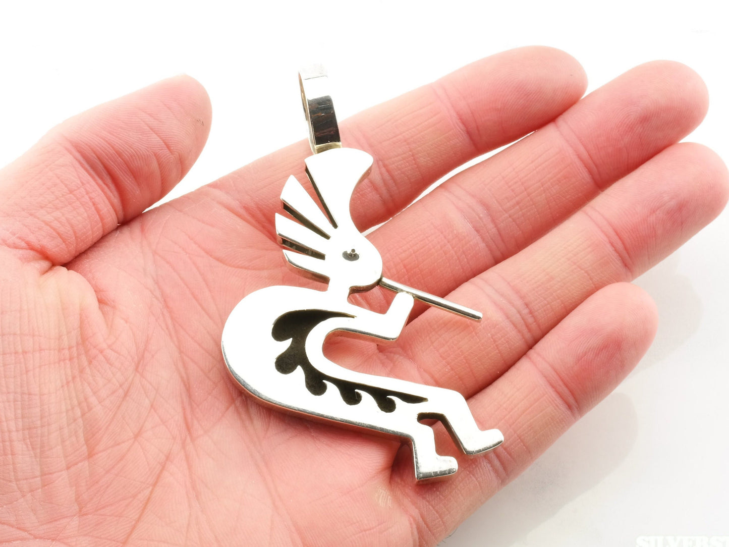 Vintage Rain Dancer Sterling Silver Pendant Silver