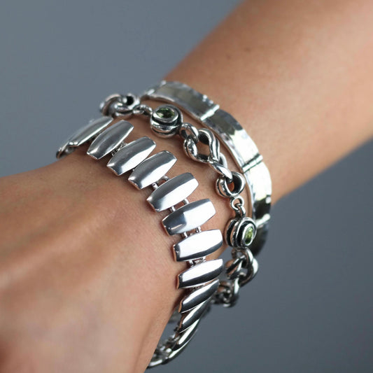 Vintage Taxco, Modernist Bracelet Sterling Silver