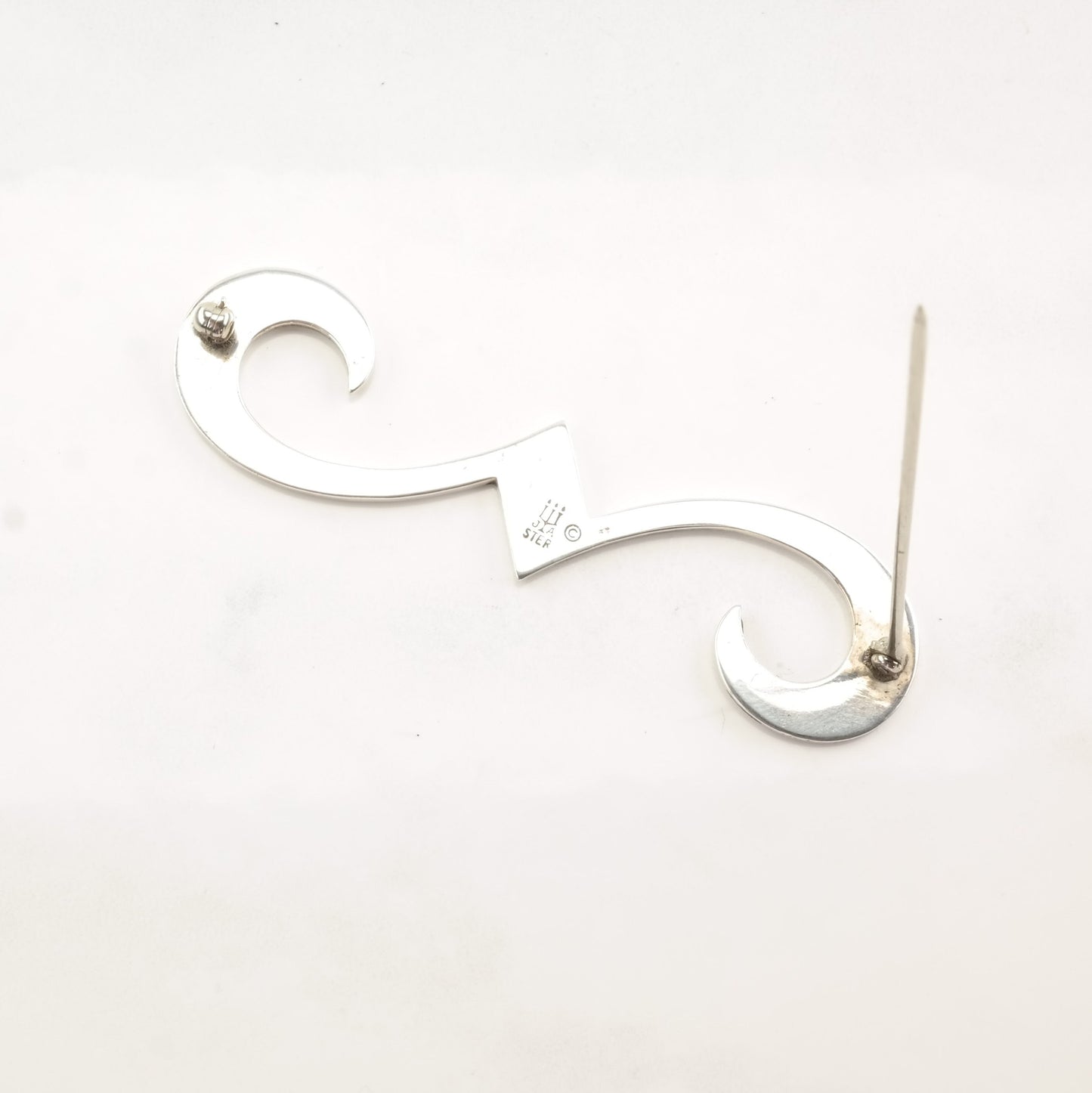 James Avery Sterling Silver Brooch Swirl Retired