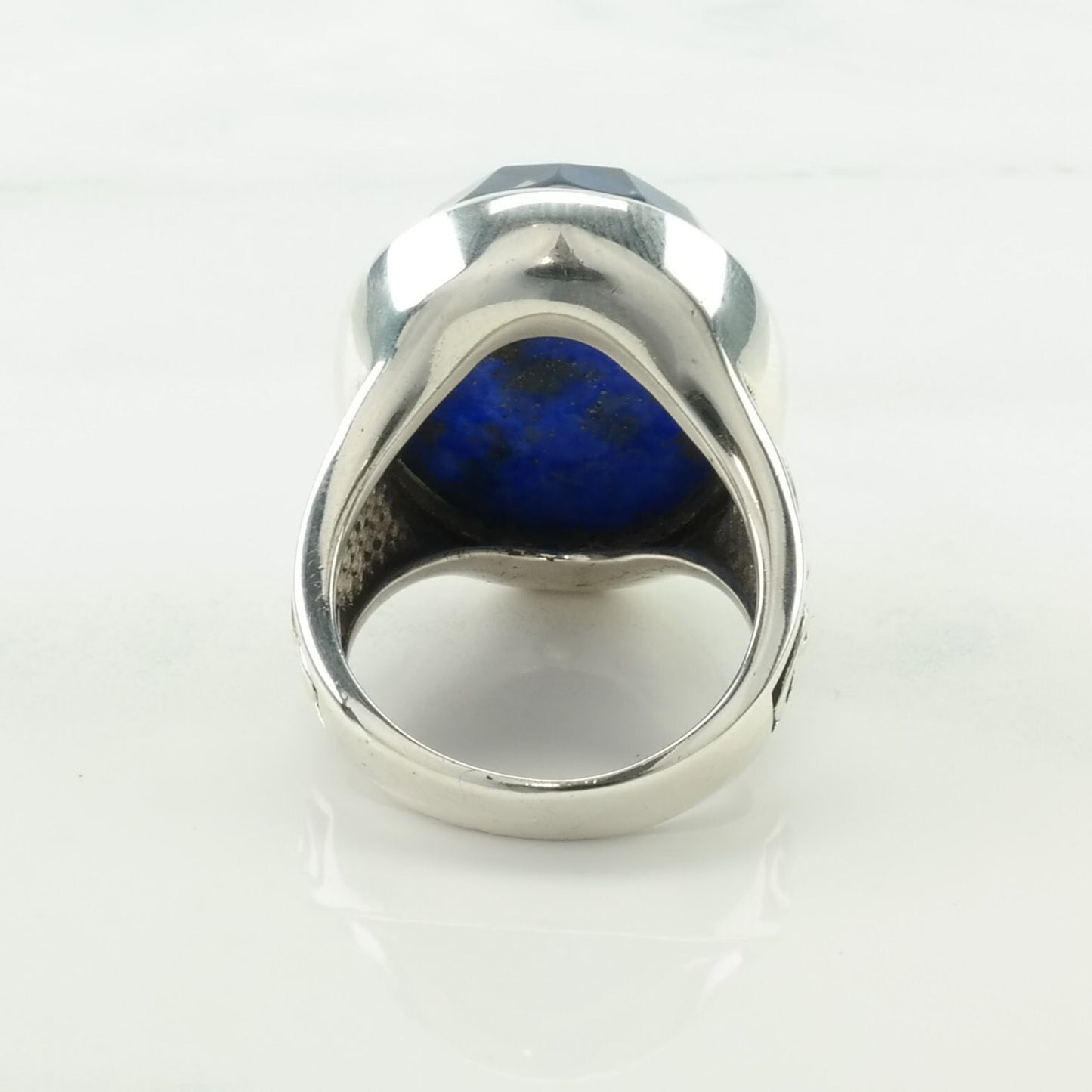 Vintage Whitney Kelly Silver Ring Lapis Lazuli Doublet Sterling Size 7